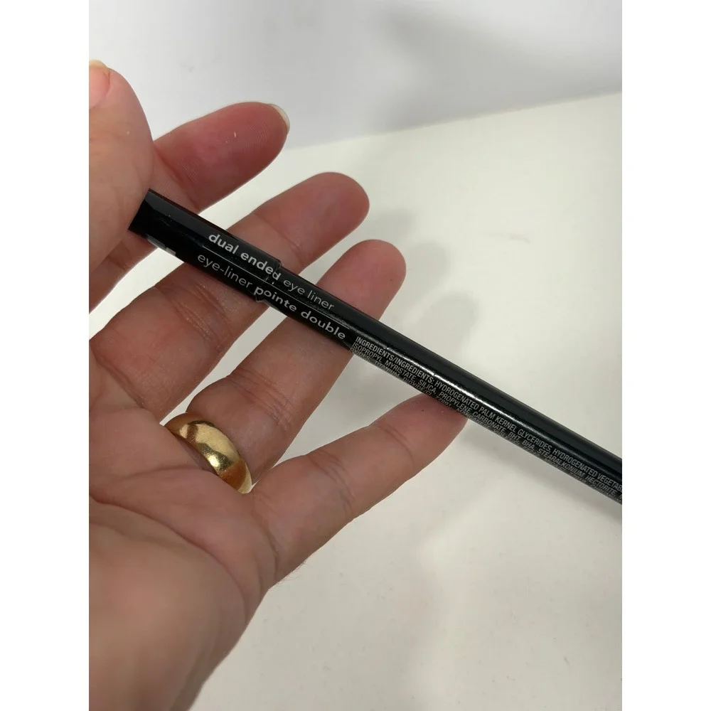 Avon Dual Ended Eye Liner Pencil‎ Black-Silver Noir-Argent New
